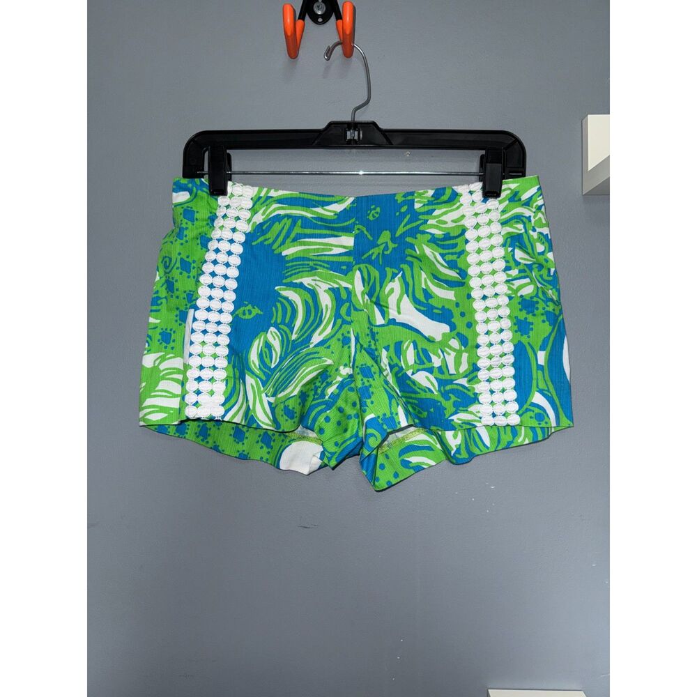 Lilly Pulitzer Liza Limeade Roar Of The Jungle Shorts | Size 2 | Resort, Preppy
